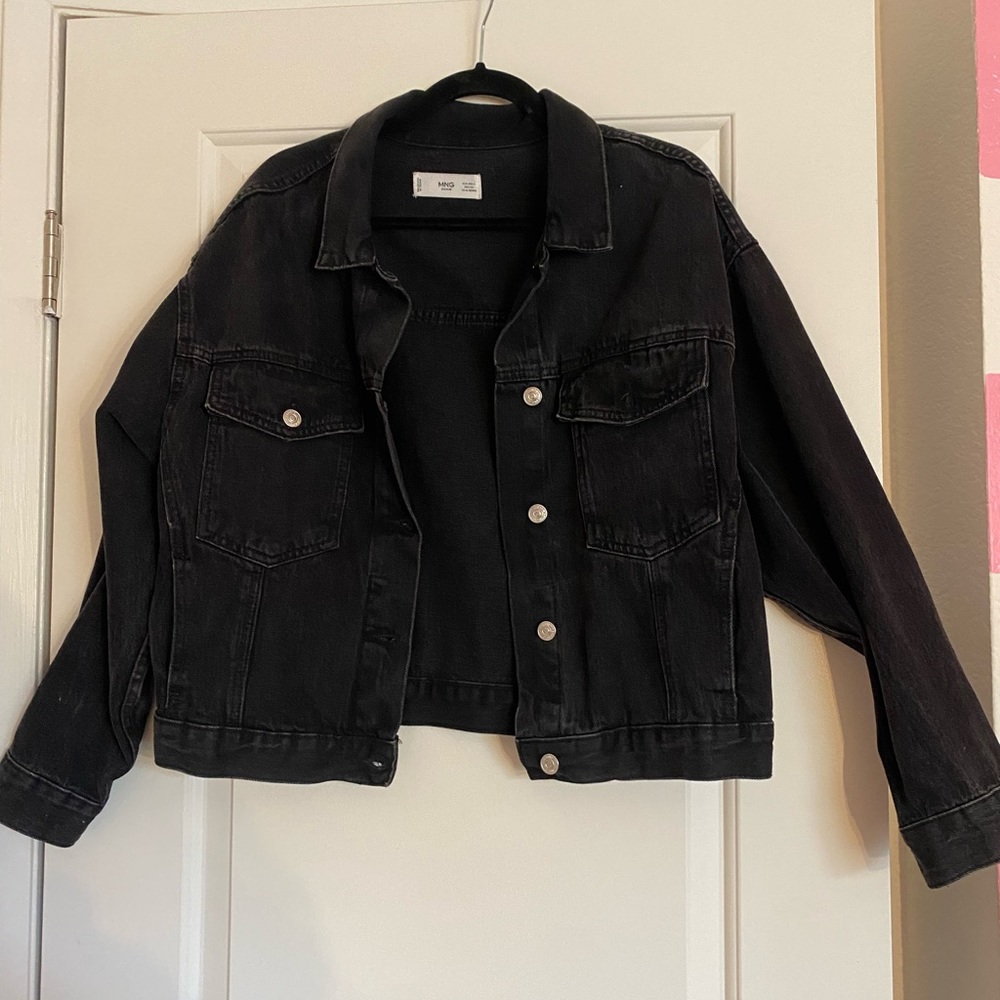 MANGO black denim jacket
